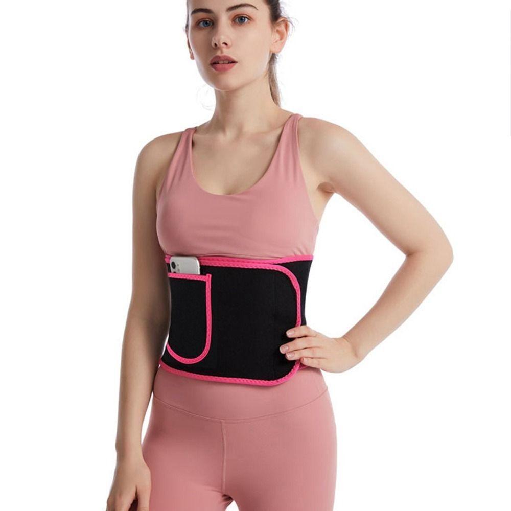 New Silver Ion Slimming Sweat Belt Adjustable Fat Burning Waist Tummy Trimmer Elastic Waist Support Belt Men and Women