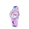 Children's Butterfly Cartoon Quartz Watch with Digital Display and Silicone Strap