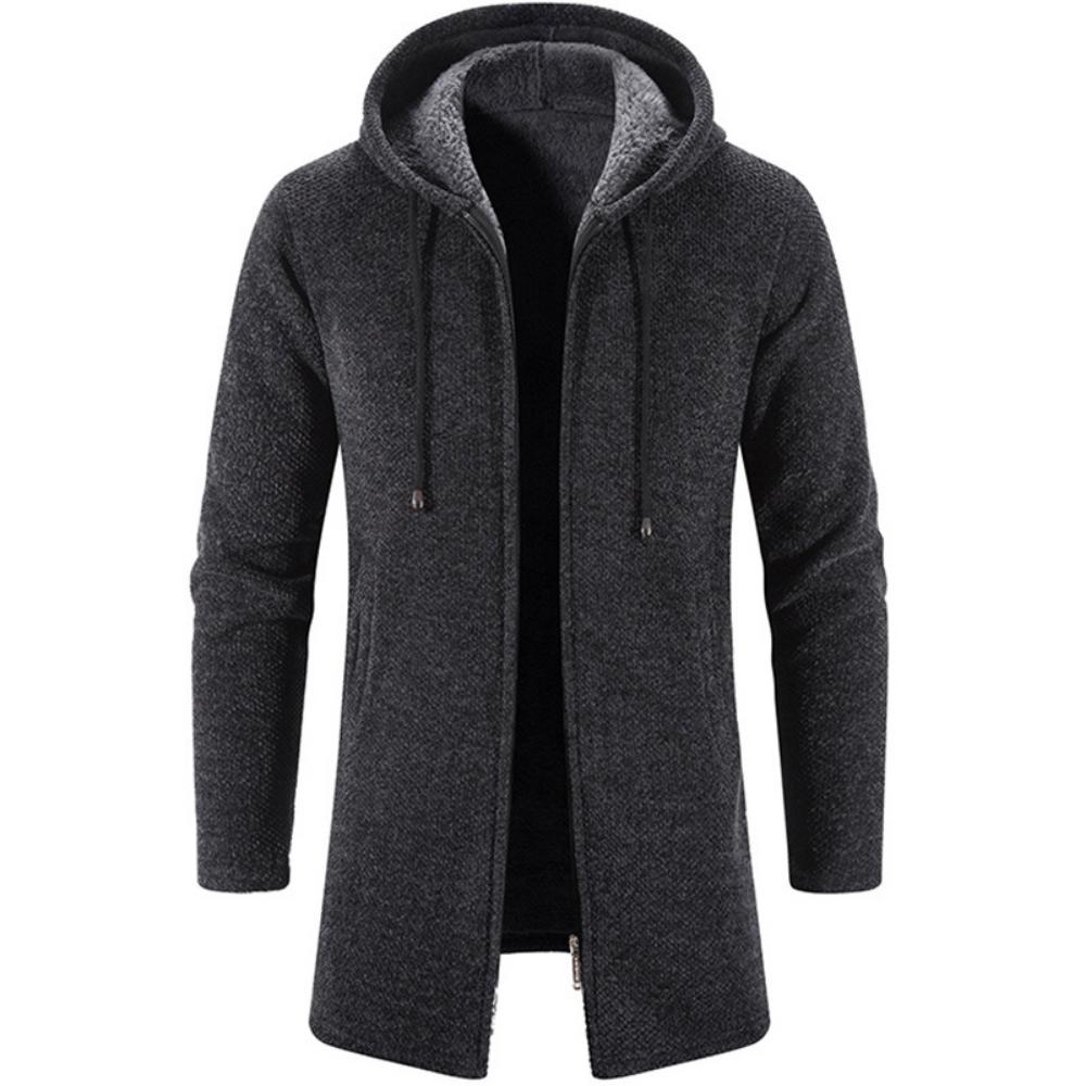 Autumn and Winter Cashmere Men's Cardigan Chenille Outer Sweater Sweater Sweater Coat Windbreaker