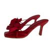 Damenmode Neue Zehensteg-Sandalen mit Blumenclip, High Heels, Pantoletten mit dünnen Absätzen, Elegante Party-Damen-Sandalen mit hohen Absätzen