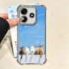 Cat Cute Kitten Cartoon Plating Phone Case For Xiaomi Redmi Note 14 15 Pro Plus 13 12 11 11S 11T 10 9S 9 5G Anti-Fall Airabag Co