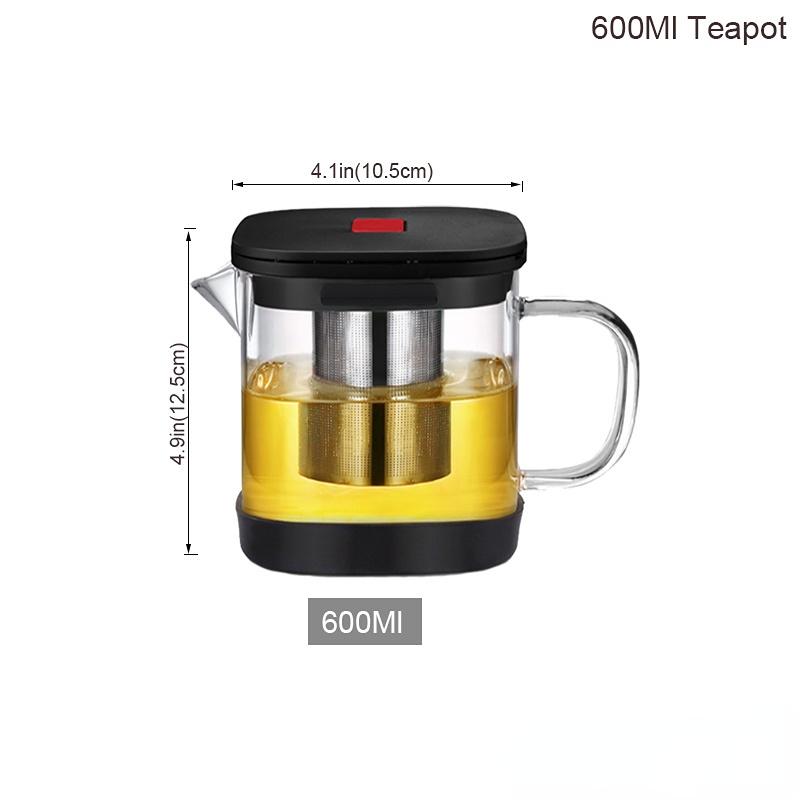 Heat Resistant Glass Teapot, Various Styles, Hot-selling Tea Sets, Clear Kettle, Flower Puer, Tea Infuser Pot, Dropshipping