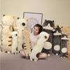 Cute Animal Cat Long Pillow Anime Soft Kitty Plush Toys Office Lunch Break Nap Sleeping Pillow Cushion Stuffed Doll For Kids