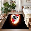 Anti‑Slip Crystal Velvet Floor Rug, River Plate Design Carpet for Indoor Living Bedroom Home Decoration