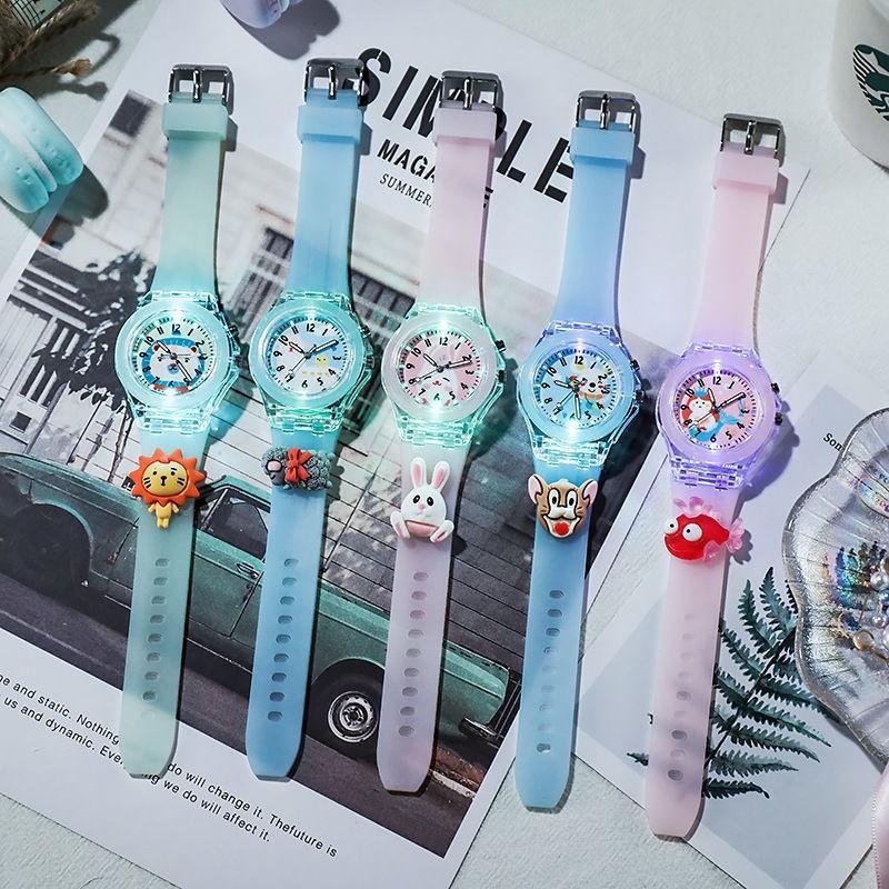 Xingdailu Melody Children'S Watch Cartoon Glowing Student Electronic Watch Boys And Girls Silicone Watch Luminous