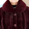Winter Wear Thickened Fleece Jacket Wife Warm Imitation Mink Velvet Old Lady Loose Jacket