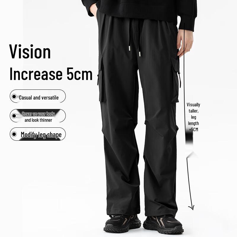 Baleno Men's Loose Fit Parachute Cargo Pants