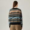 Zhaojun Women's Thick Fair Isle Jacquard Cashmere Sweater