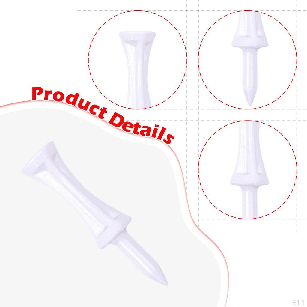 50 Pieces Golf Tees Ball Holder Exercise Accessories Hitting Equipment Golfing Practicing