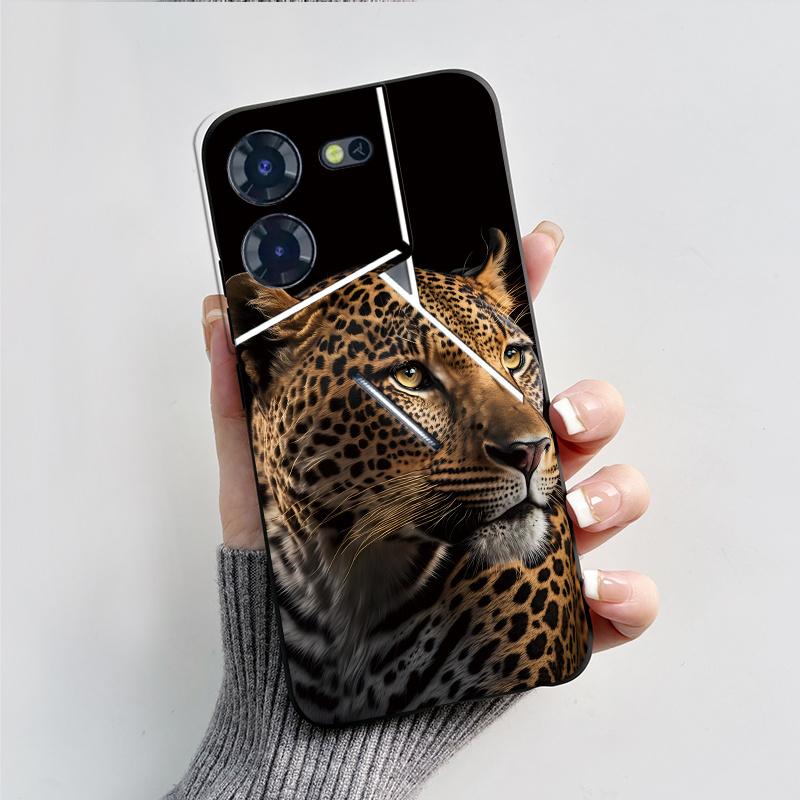 For Tecno Pova 5 Pro Case Cover Shockproof Black Wukong Phone Cases For Tecno Pova 5 Silicone Back Cover Pova5 Pro Bumper Fundas