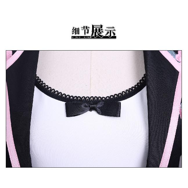 Miraculous Ladybug Season 6 Marinette Dupain-Cheng Casual Cosplay Costume Outfit with Pink Shorts & Blazer Ladybug Noir Civilian Clothes