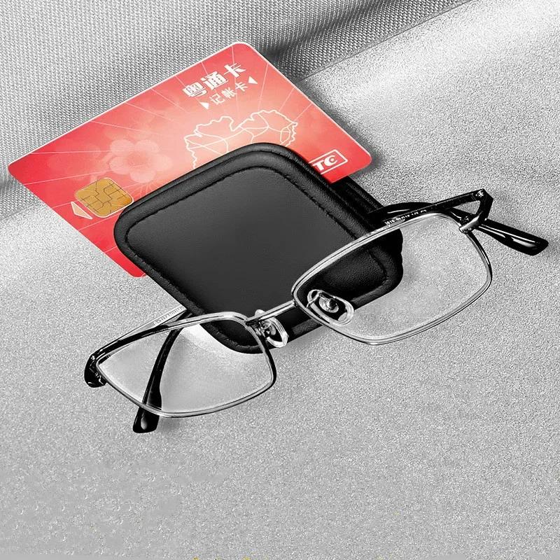 Car Sticker Car Sun Visor Glasses Storage Box Sunglasses Clip Card Ticket Holder For Mercedes Benz B/C/E/S Class A Class C200L G