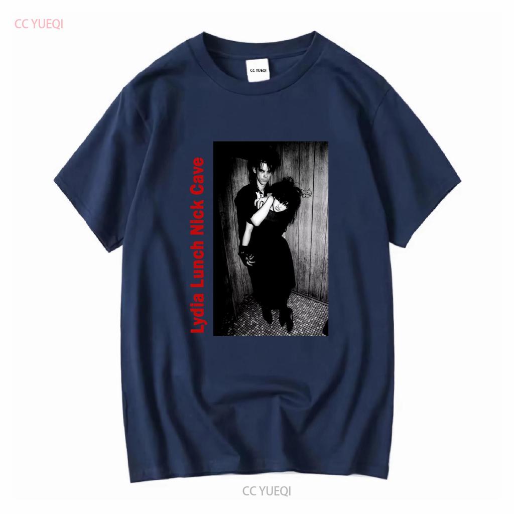 Lydia Lunch And Nick Cave T Shirt Black S 5XL QQ1324 vintage Washed Stylish Slightly homme Comfortable Stretched Casual