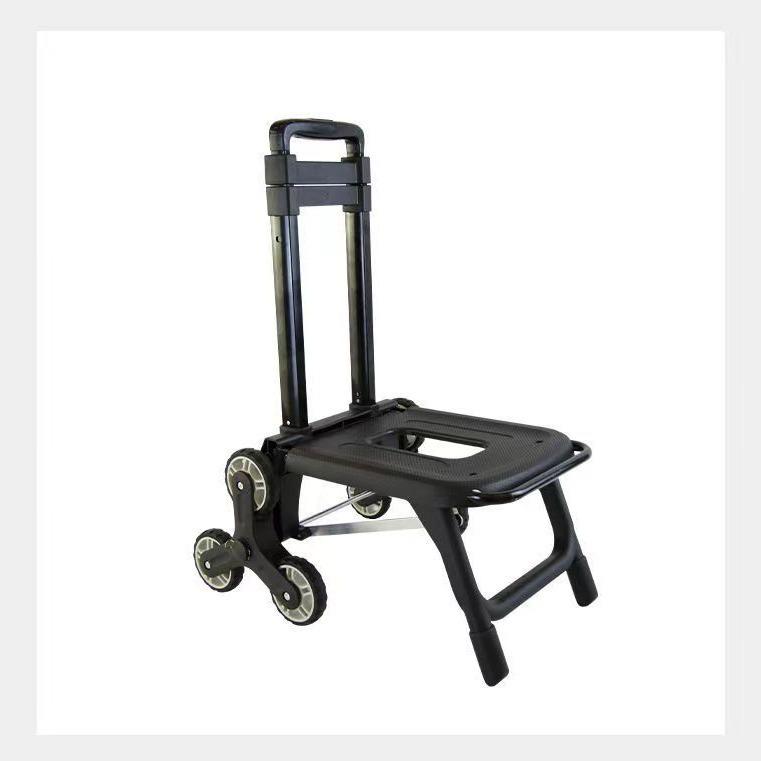 Portable Folding Trolley Cart for Package Pickup and Shopping, In Stock