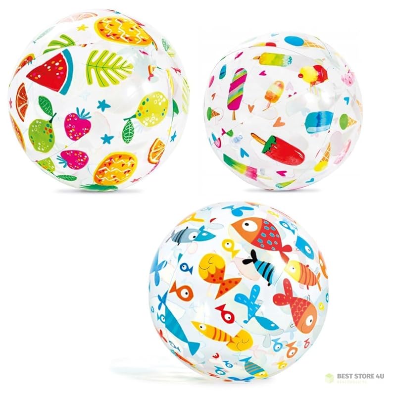Пляжный мяч Intex Lively Print, 51 см, 59040 [Рисунок не может быть выбран] [Официальный японский товар]