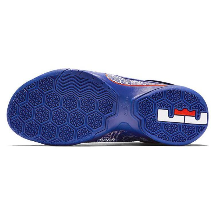 Nike Zoom Soldier 9 Comfortable Versatile Non-Slip Low-Top Basketball Shoes Men sneaker Blue 812571-418
