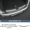 FOR ZEEKR 7GT Rear Trunk Guard, Threshold Strip, Trunk Decorative Strip, Carbon Fiber Pattern Welcome Pedal Modification