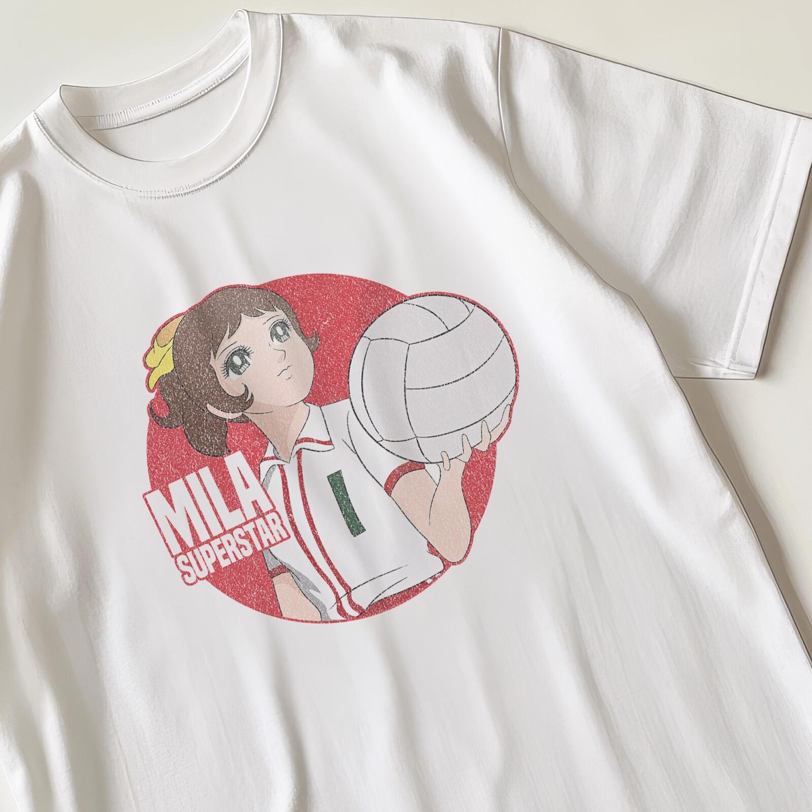 

Mila Superstar Retro Tshir100% Cotton T-shirt Mens Tees Top 80s 90s Nostalgic Gift For Him and Her S