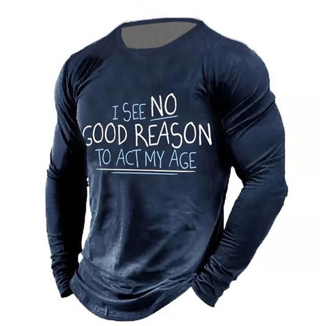 Vintage Pánská trička 2022 3D potisk písmen Tričko s dlouhým rukávem pro muže Oblečení Pánské bavlněné topy nadměrné velikosti Camiseta