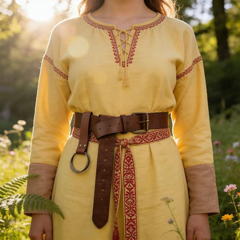 With Sword Frog Medieval Belt PU Leather Sword Sheath Belt Ring Strap Durable Sword Holder Belts