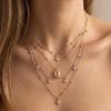 European Retro Multi-Layer Stackable Tassel Necklace - Light Luxury Clavicle Chain