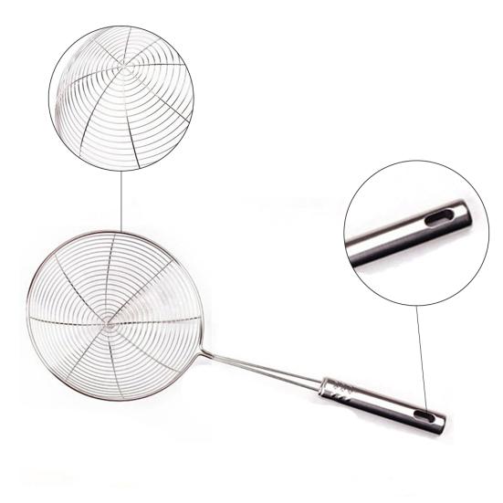 Stainless Steel Spoon Colander Soup Food Ladle Cooking Strainer Kitchen Filter