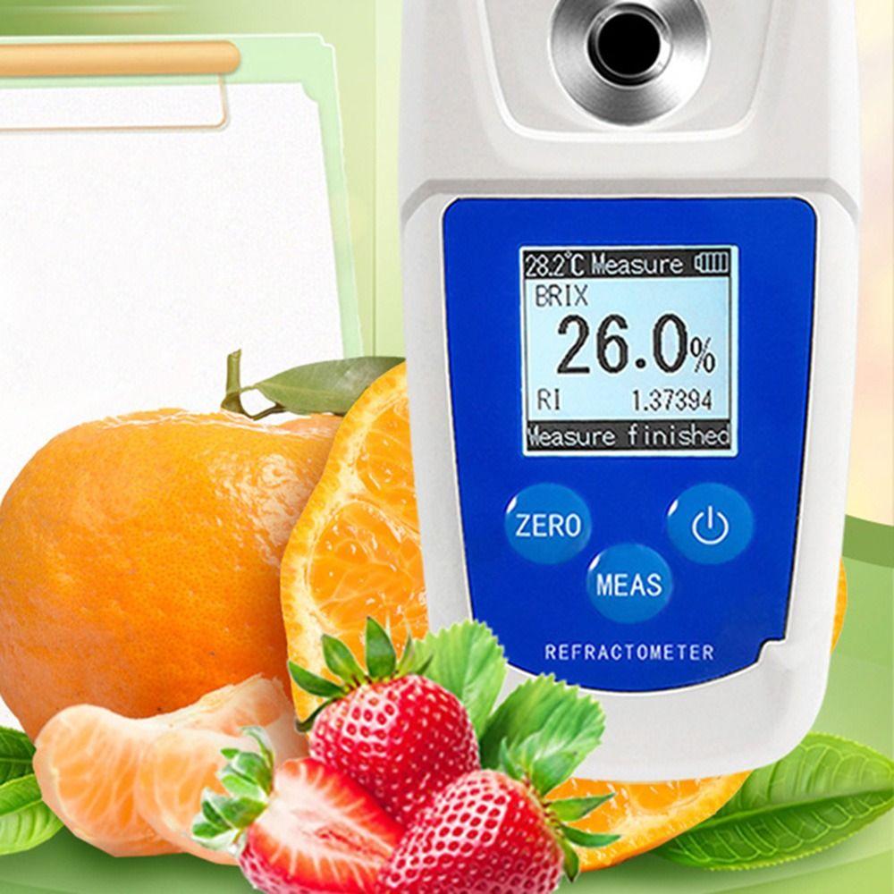 Mini Brix Tester ±0.2% Precision Brix Meter Digital Brix Refractometer Fruit, Juice, Drink