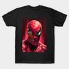 Heren Zwart Print T-shirt Spiderzombie No-Cut Transferpapier Print Katoenen T-shirt