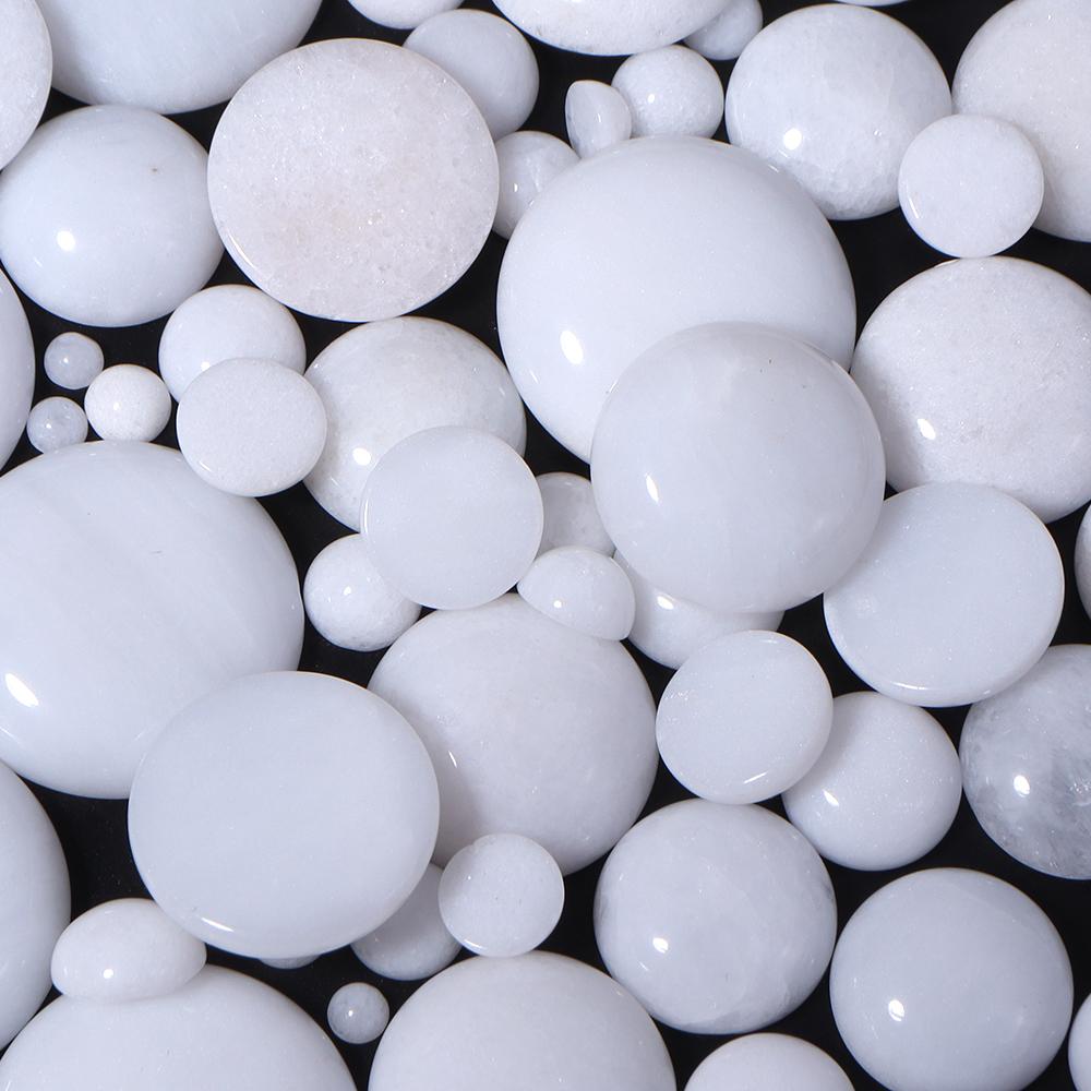 5-10pcs/lot 4-25mm Natural Stone Cabochon Colorful Jade Half Round Cabochon For Jewelry Making DIY Earrings Necklace Accessories
