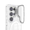 Applicable To Samsung S26ultra Transparent Magnetic Mobile Phone Case, Simple S25 Plus Metal Frame Bracket Mobile Phone Case.