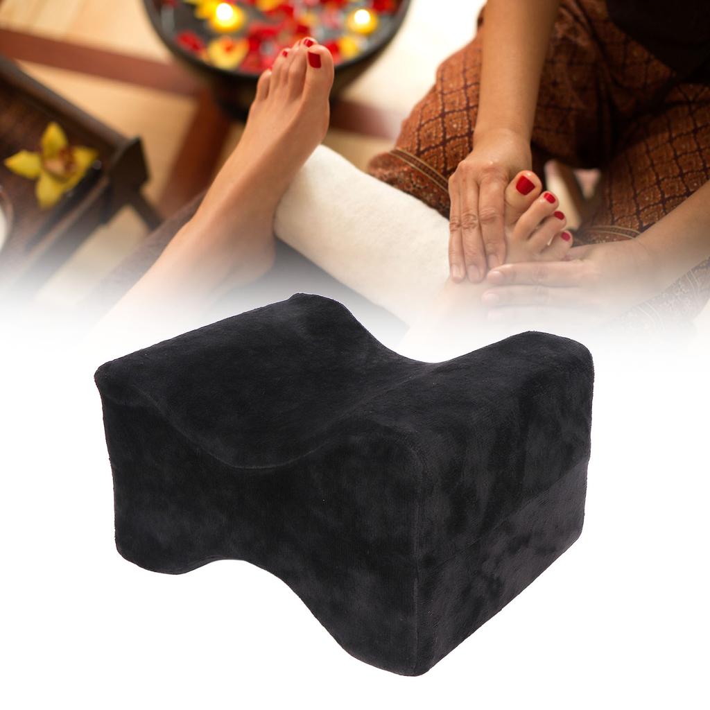 Memory Foam Leg Pillow Tattoo Nail Salon Massage Shop Soft Breathable Orthopedic Knee Pillow Black