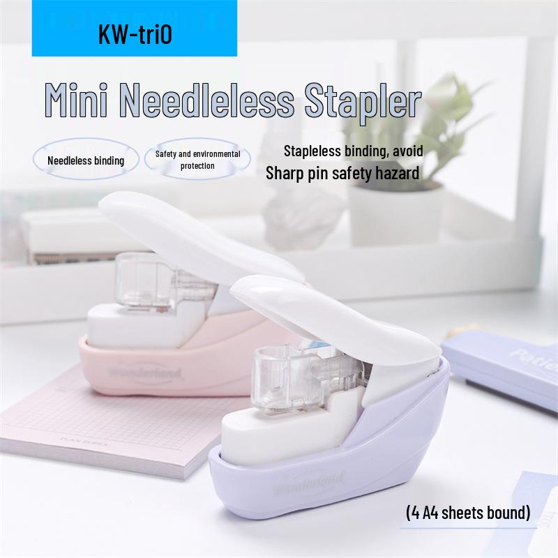 Kedeyou 5399 Kompakt Zımbasız Zımba - Öğrenciler İçin Enerji Tasarruflu Ciltleme Aracı