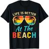 Life Is Better At The Beach Retro Palm Trees Summer T-Shirt(1)