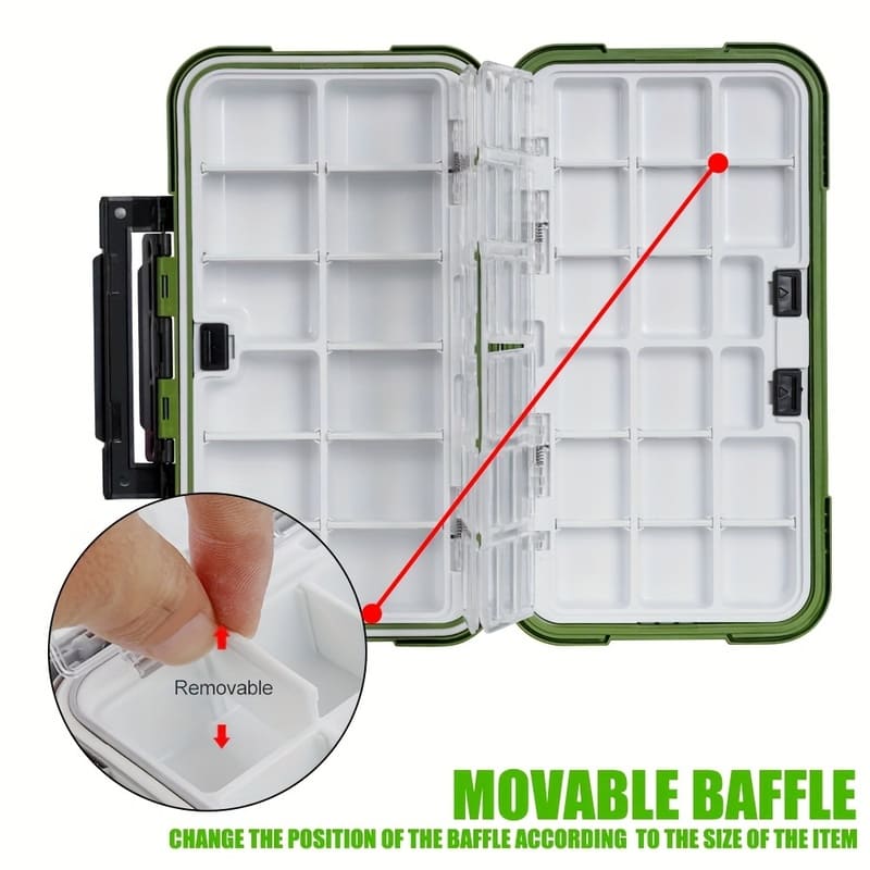 Waterproof Fishing Accessories Box Storage Tool Box Fishing Gear Soft Bait Fish Hook Storage Box Lead Box Sea Fishing Tools Large Capacity