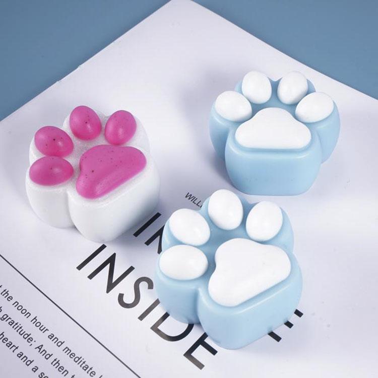 YS DIY Cat Claw Silicone Cute Mini Pet Paw Print Resin Molds Jewelry Pendant Ornament Kit Paw Resin Keychain Candle Baking Mould