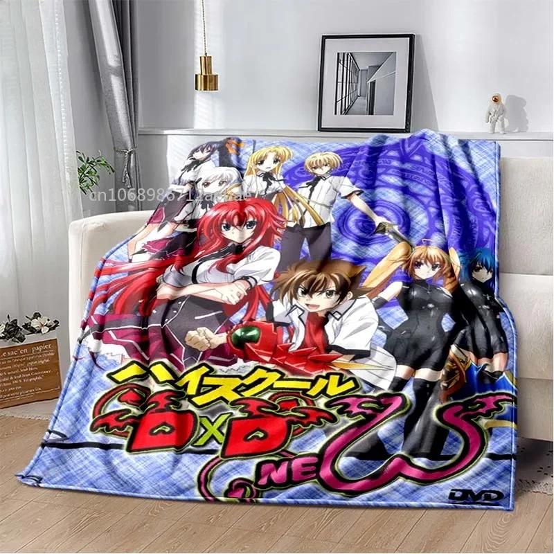 Cartoon Sexy Girl High School DxD Anime 3D Blanket Cover Flannel Blankets for Beds Sofas Warm Bed Sheet Soft Blanket