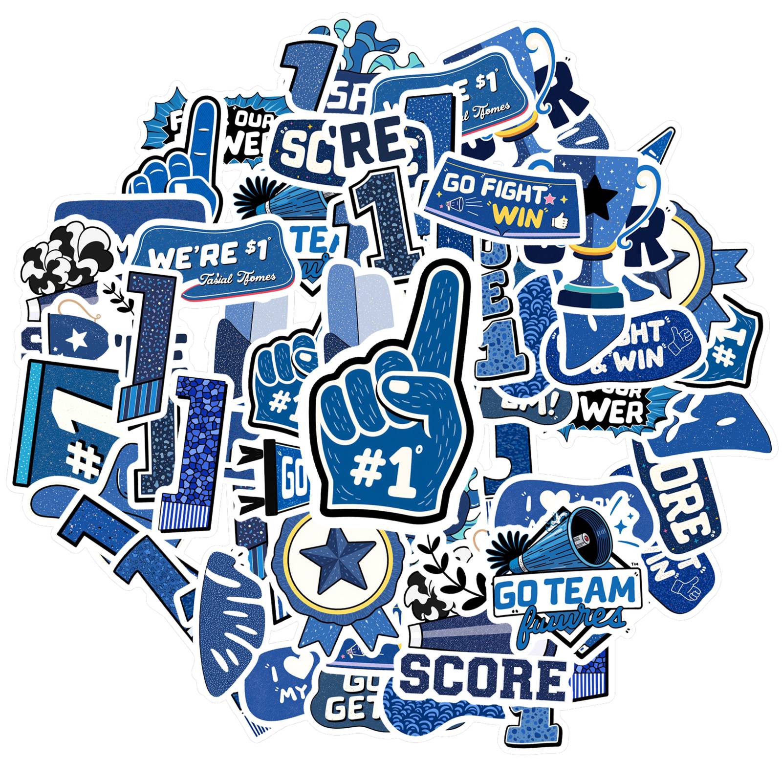 35pcs Motivational Team Spirit Stickers  Sports Team Spirit Stickers DIY Stickers For DIY Phone Guitar Laptop Notebook