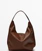 Massimo Dutti Napa Leather Medium Shoulder Bag