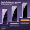3 STÜCK 8H Härte Anti-Spionage-Folie für iPhone 16PM 15PM 14PM 13PM Vollständige Abdeckung Sichtschutzglas Anti-Fingerabdruck Kratzfest