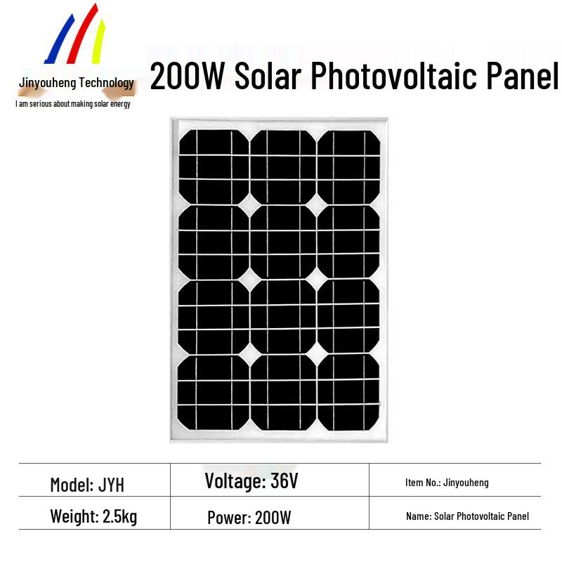 Monocrystalline Solar Power System for Outdoor & Indoor LED Lighting with Battery Charging