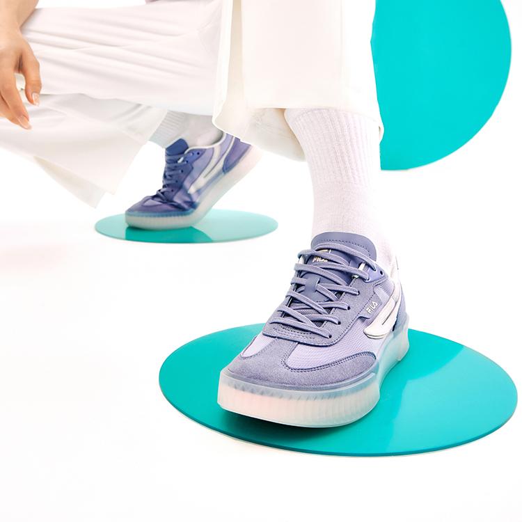 Fila Shadow Casual Comfortable Durable Breathable Low-Top Skate Shoes Women Sneaker Pink Blue Purple F12W226203FLO