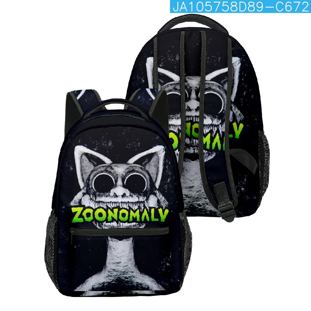 Cartoon Popular Funny Zoonomaly student Bookbag Notebook Backpacks 3D Printed Oxford Waterproof Boys/Girls Travel Backpacks