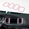 Konsolen-Klimaanlagen-Lüftungsauslass-Zierleiste für Dodge Charger 2011- Rosa