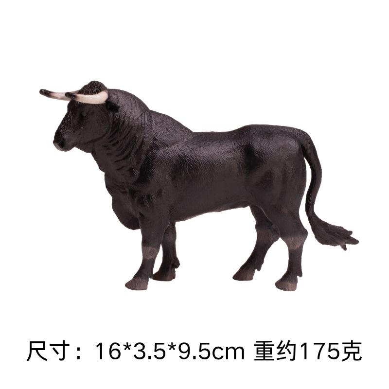 Simulation Cute Farm Animals Milk Cow Cattle Calf Angus Bull OX Buffalo Model Action Figures Educational Cute Toy Kid Gift