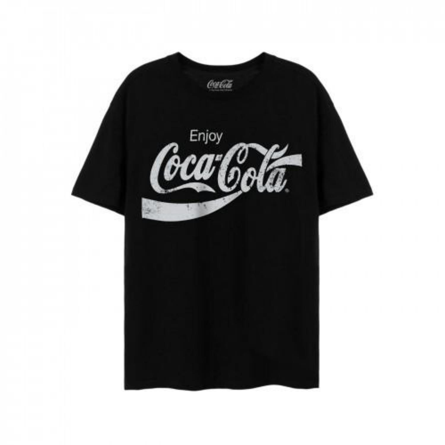 Coca-Cola Unisex Adult Distressed Logo T-Shirt S