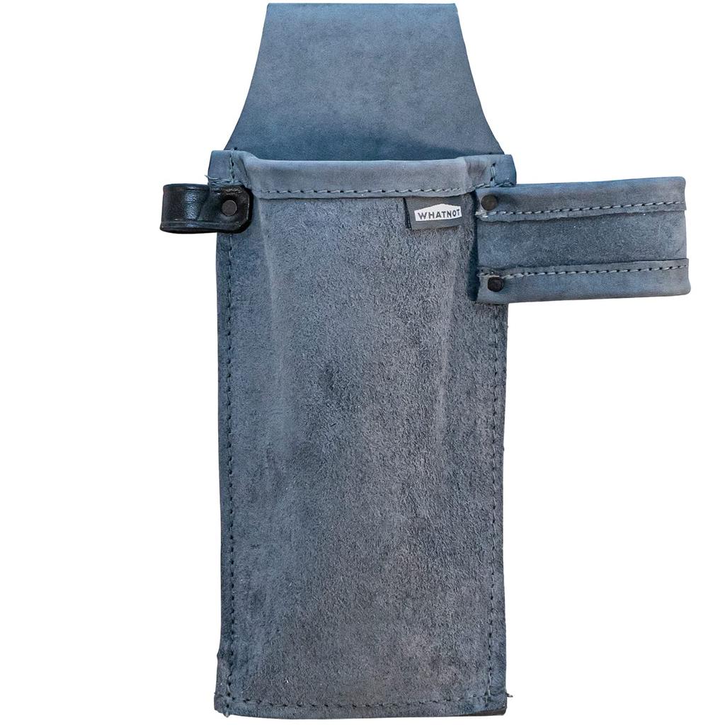 WHATNOT Tool Nubuck Made In Work Waist Nail Peg Welding Rod Storage Outdoor Pouch, Leather, Blue-Gray, Japan, Pouch, Pouch, Pouch, Storage, Case, Bag,