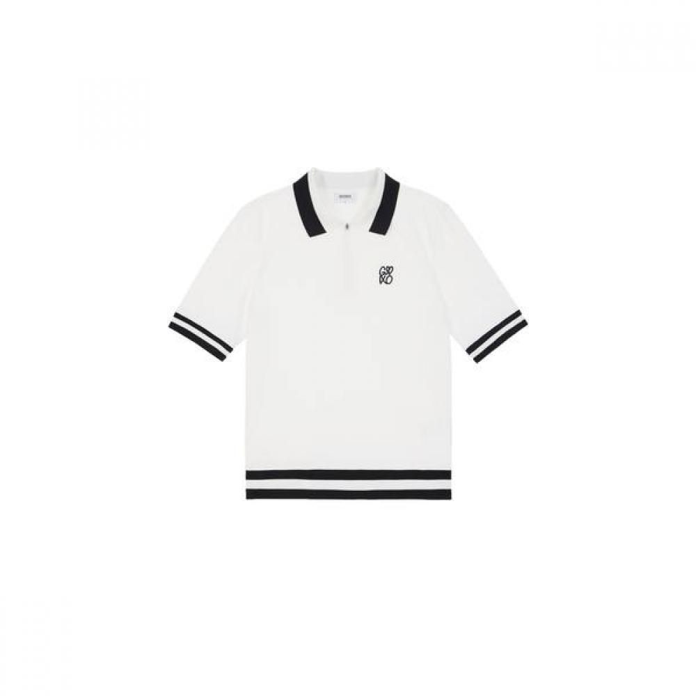 Goxo Classic Logo Polo T shirT whiTe S(55)