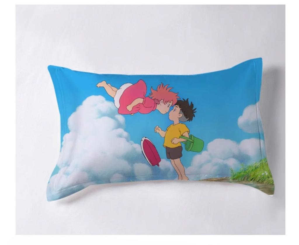 Comic Hayao Miyazaki, Mikrofaser Bettwäschesets, Kinderbettwäsche mit Reißverschluss Raumdeko Bettbezug für Jugendliche Erwachsene 3-teilig