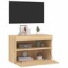 Vidaxl Ścienna Szafka Tv Z Led, Dąb Sonoma, 60X30X40 Cm