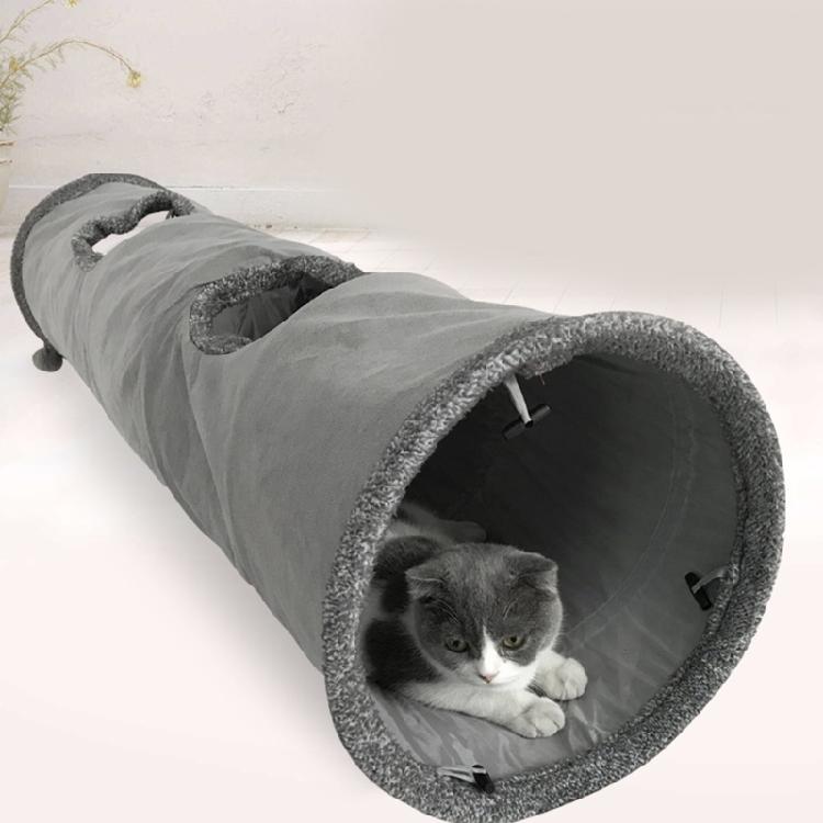 Collapsible Cat Tunnel Tube Spring Relieve Boredom for Indoor Cat Kitten Rabbit